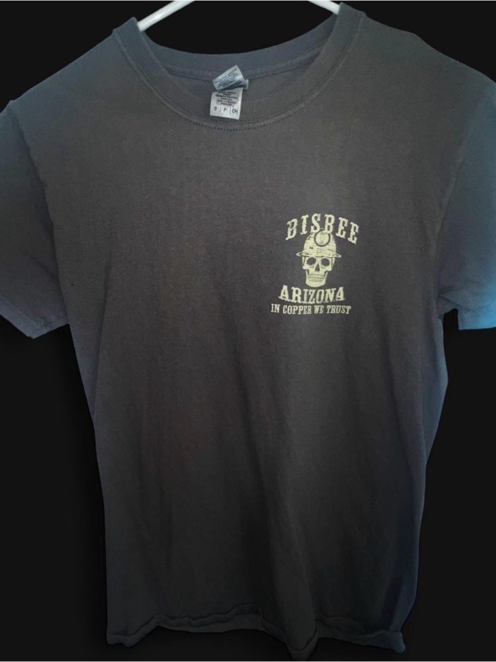 Arizona Skull Graphic Tee - Charcoal